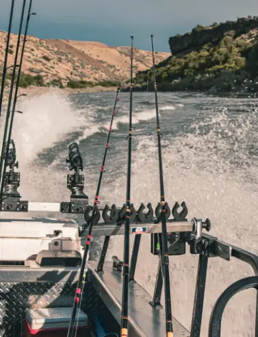 Fish Fighter Products S&C Rod System on Boat